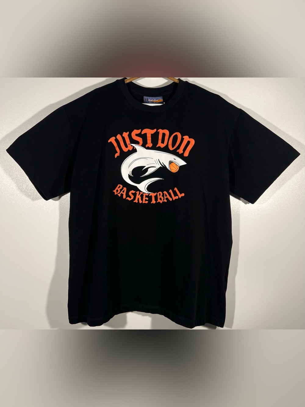 Just Don Islanders Sharks Basketball Black T Shirt Mens Size XL Streetwear